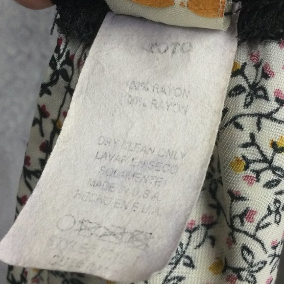 ToTo Collection Satin Floral Tank Top 1X - Picture 4 of 7